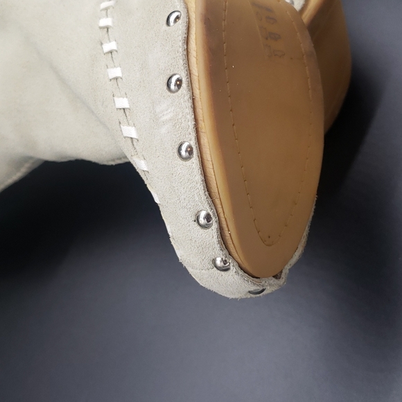 GIUSEPPE ZANOTTI BOOTS SIZE 39 COLOR WHITE SUEDE WITH BEADS 100% AUTHENTIC - Picture 6 of 17